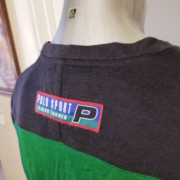 Polo sport ralph lauren multicolor embroidered letters man large stadium crew - Picture 7 of 13